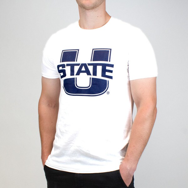 white t-shirt with u-state